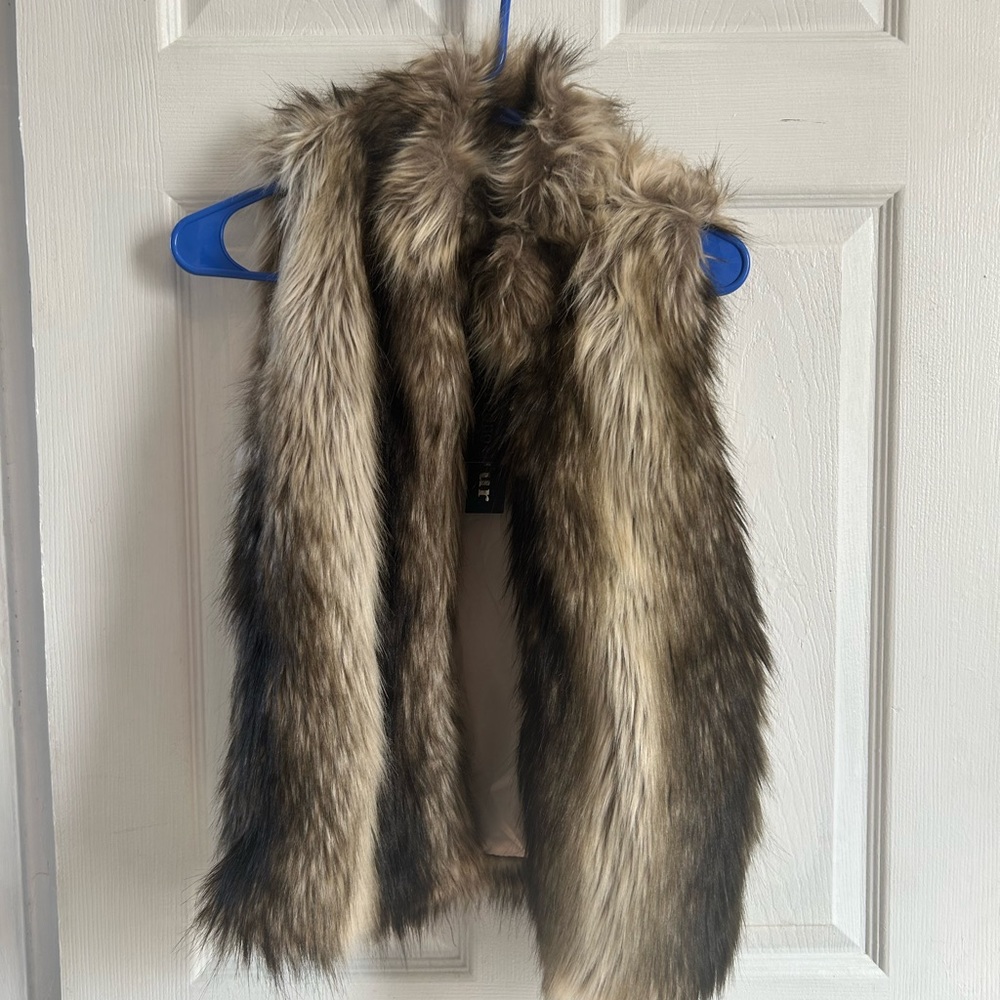 Faux fur vest